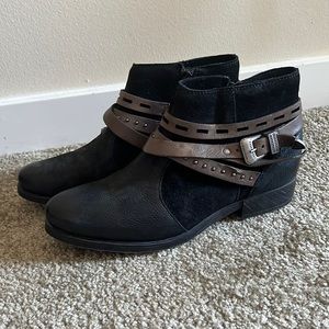 Strappy Leather Boots